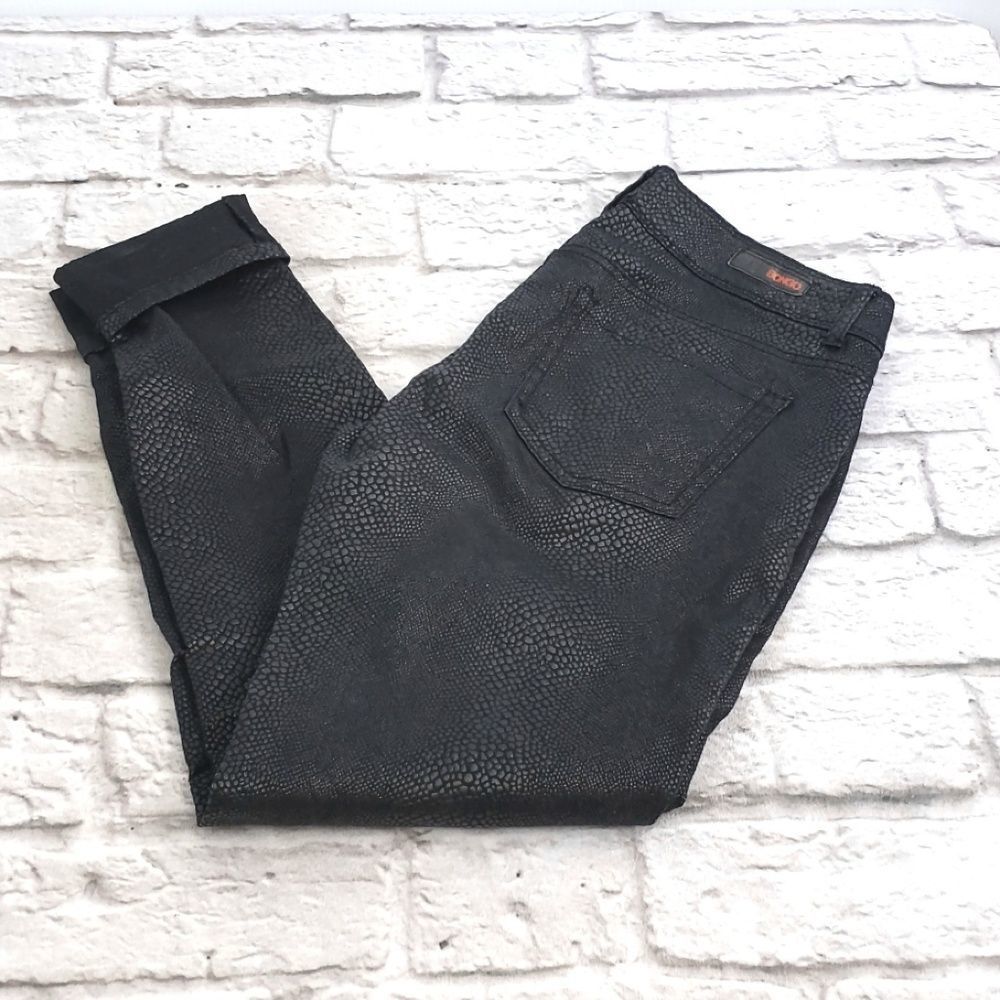 💚Bongo Snake Print Black Skinny Jeans sz 9